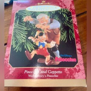 Hallmark Keepsake Pinocchio  & Geppetto Christmas Ornament - 1999